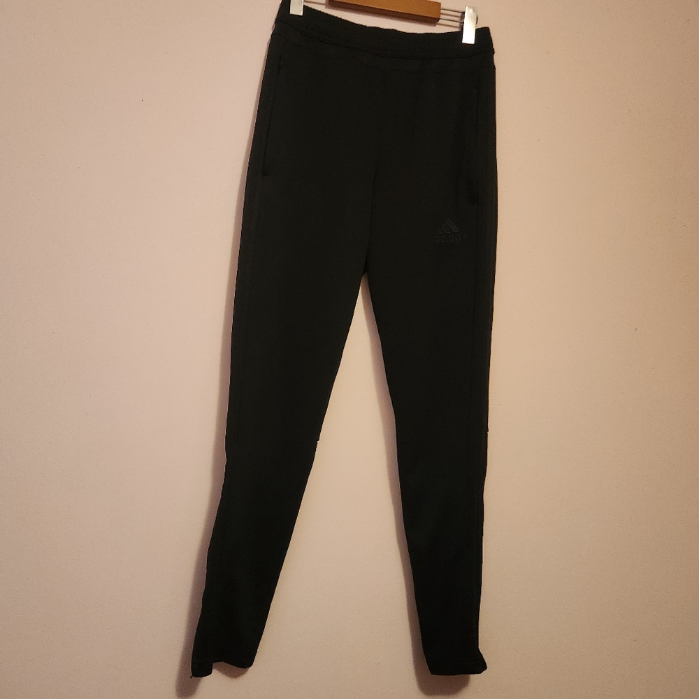 Adidas Mens Black Tiro 15 Climacool Slim Tapered Soccer Training Pants Size S